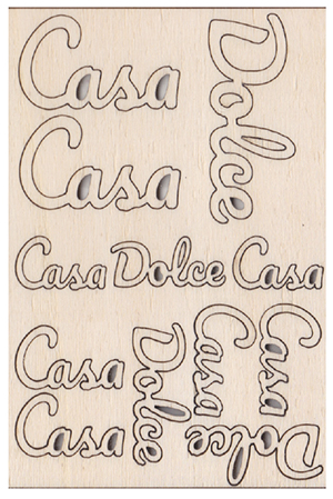 SCRITTA CASA DOLCE CASA