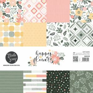 MODASCRAP - PAPER PACK HAPPY FLOWERS