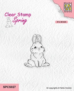 CLEAR STAMPS SPRING CUTE RABBIT 2
