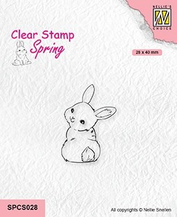 CLEAR STAMPS SPRING CUTE RABBIT 3