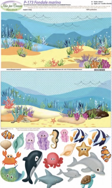 PANNELLO FONDALE MARINO