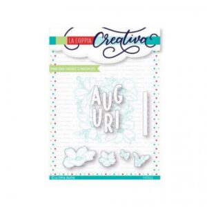 Coppia Creativa Auguri con fiori - fustelle