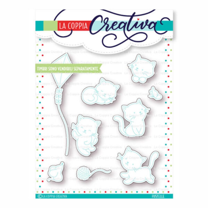 Coppia Creativa Gattini coccolosi - fustelle