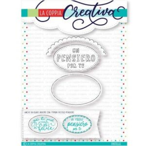 Coppia Creativa Ovale con pensiero - fustelle