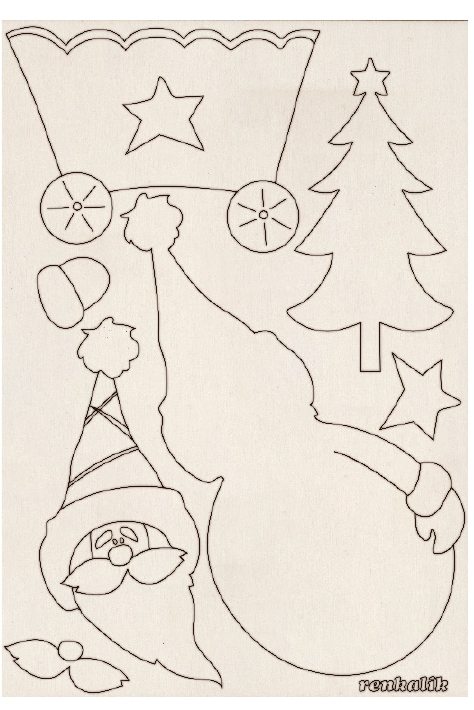 BABBO NATALE CARRETTO 3D