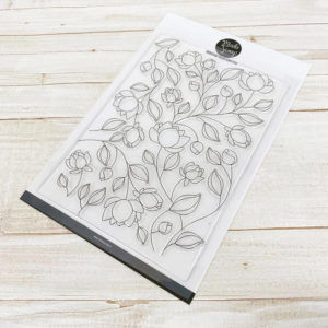 MODASCRAP CLEAR STAMPS  "Flowers Pattern"