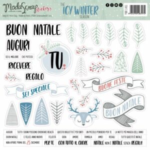 MODASCRAP STICKERS THE ICY WINTER SEASON