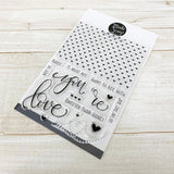 MODASCRAP CLEAR STAMPS - LOVE