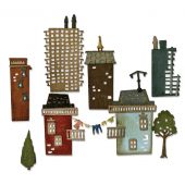 Sizzix Thinlits Die Set 23PK - Cityscape, Suburbia by Tim Holtz