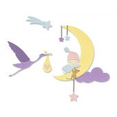 Sizzix Thinlits Die Set 9PK - Lunar Baby