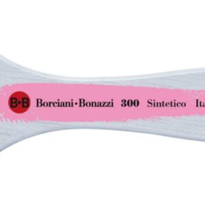 SERIE 300 PENNELLESSA SEMPLICE IN PELO SINTETICO BIANCO MANICO IN LEGNO
