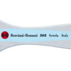 SERIE 303 PENNELLESSA SEMPLICE IN SETOLA BIANCA NATURALE MANICO IN LEGNO