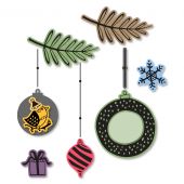 Sizzix Framelits Die Set 10PK w/Stamps - Hanging Ornaments #2
