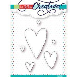 COPPIA CREATIVA- CUORI D'ACQUERELLO FUSTELLA