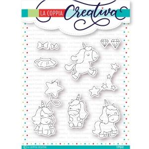 COPPIA CREATIVA-UNICORNI TIMBRO